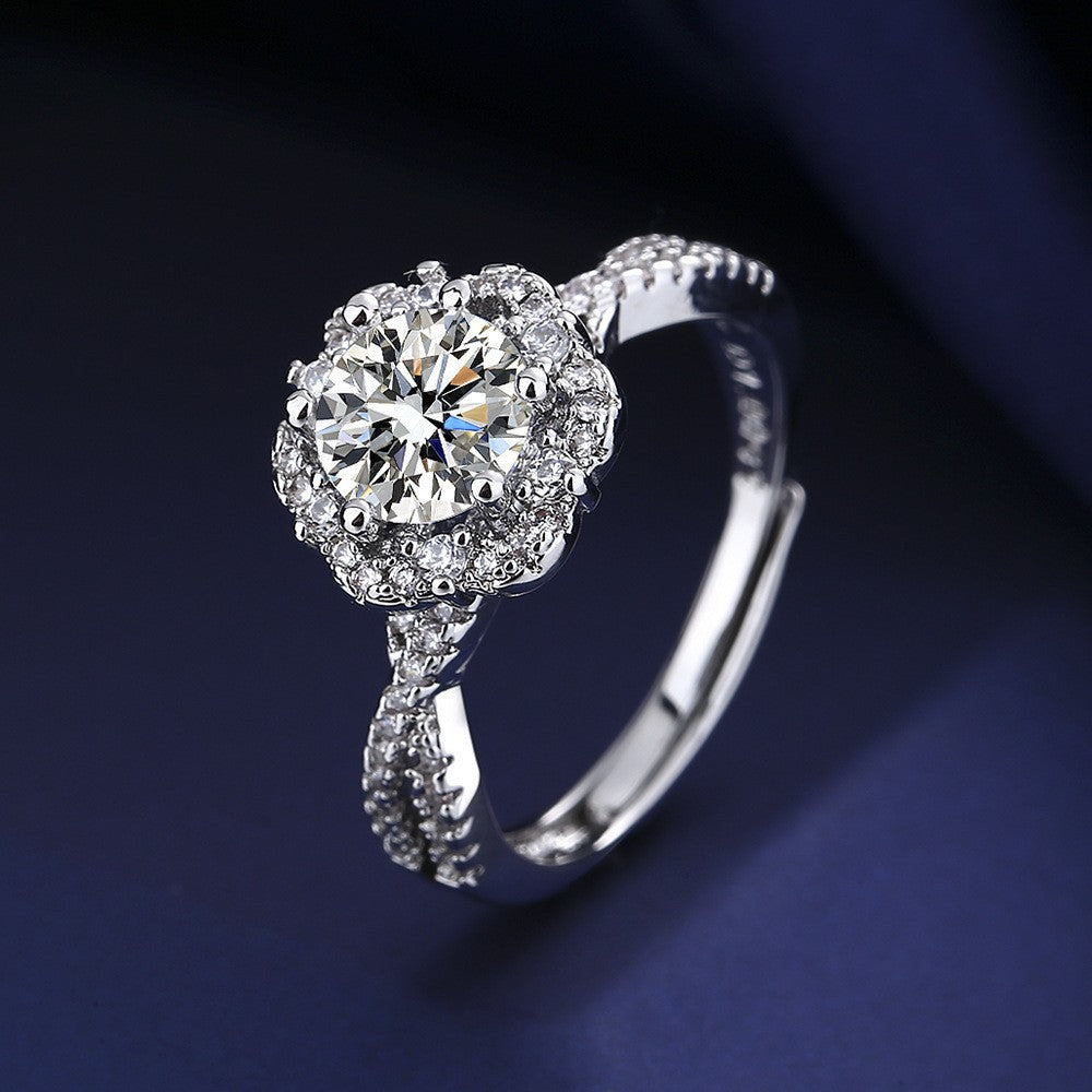 Crystal Wedding Ring - view 1