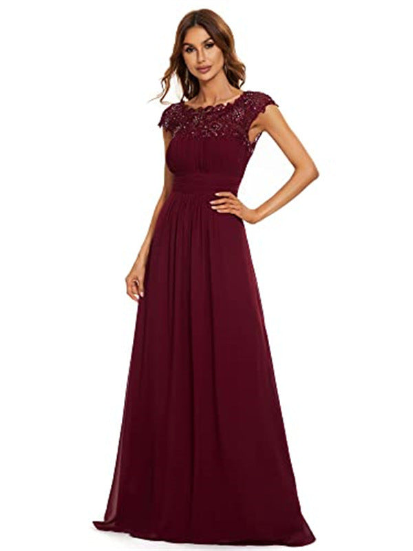 Long Sleeve Lace Bridesmaid Dress - view 5