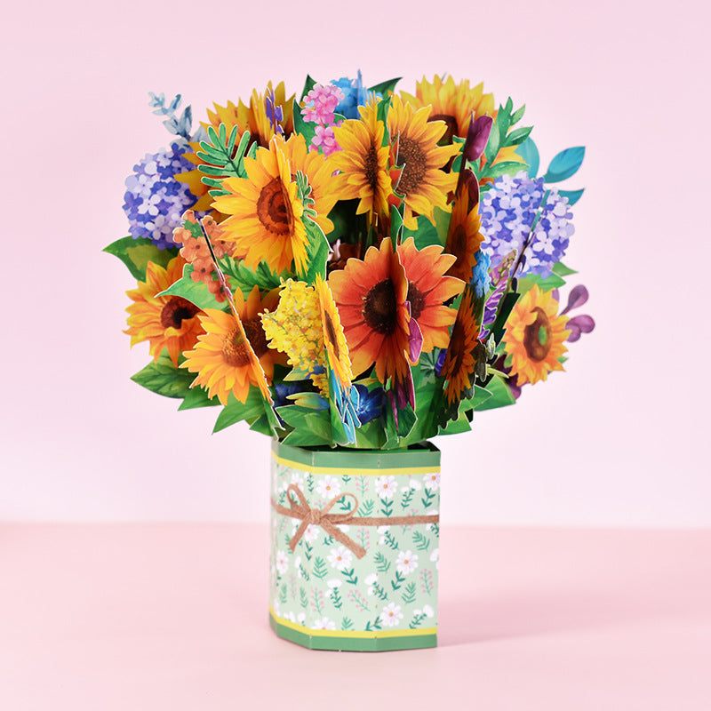 Pop-Up Flower Greeting Card - view 1