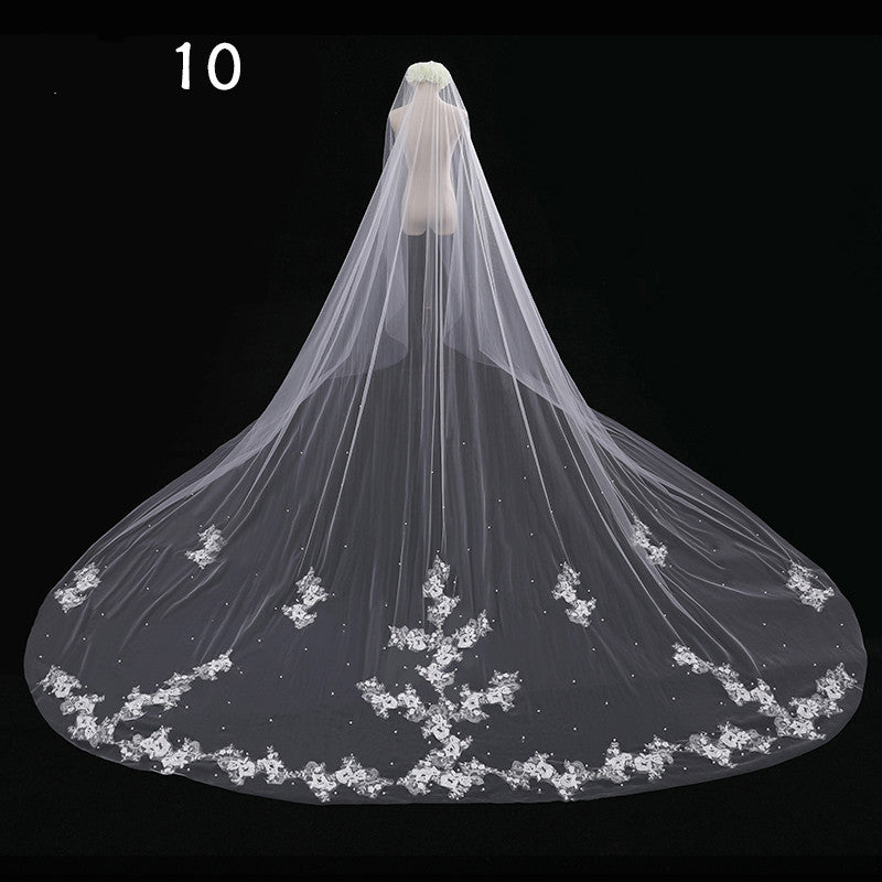 Long Tail Wedding Veil - view 9