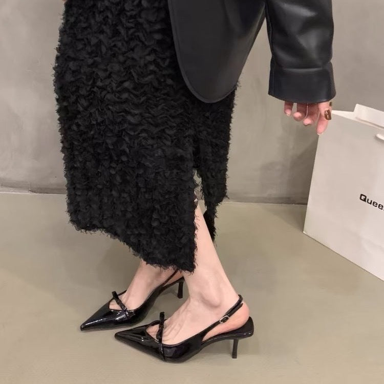 Satin Pointed-toe Heels - view 2