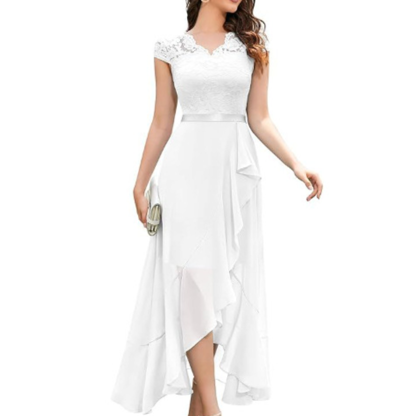 Lace Bridesmaid Dress - view 2