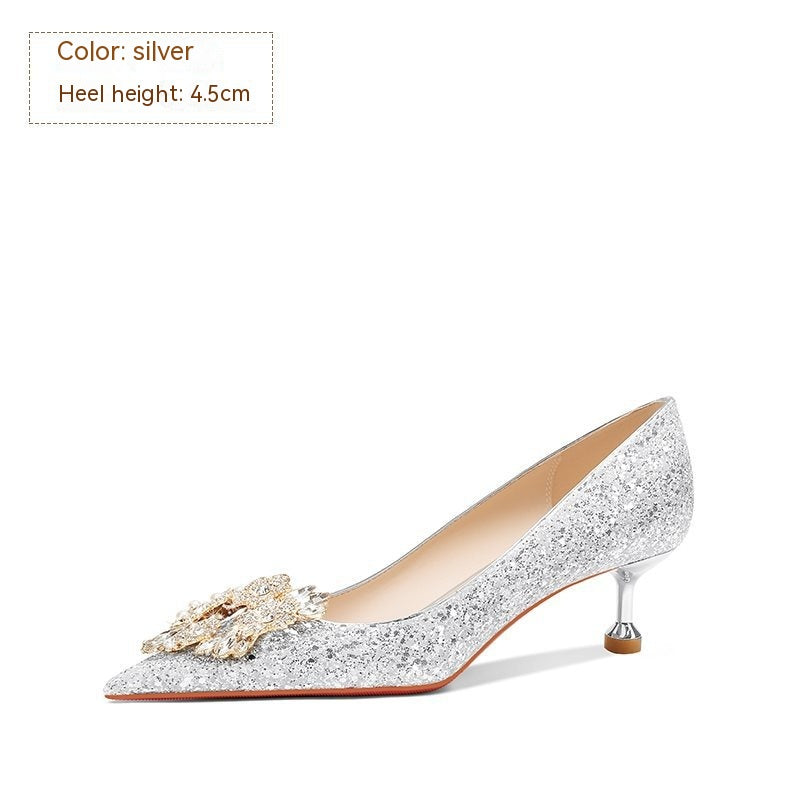 Crystal Wedding Heels - view 4