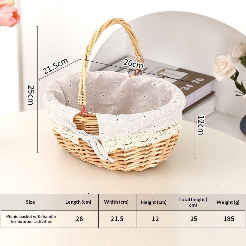 Woven Wedding Flower Basket - view 4