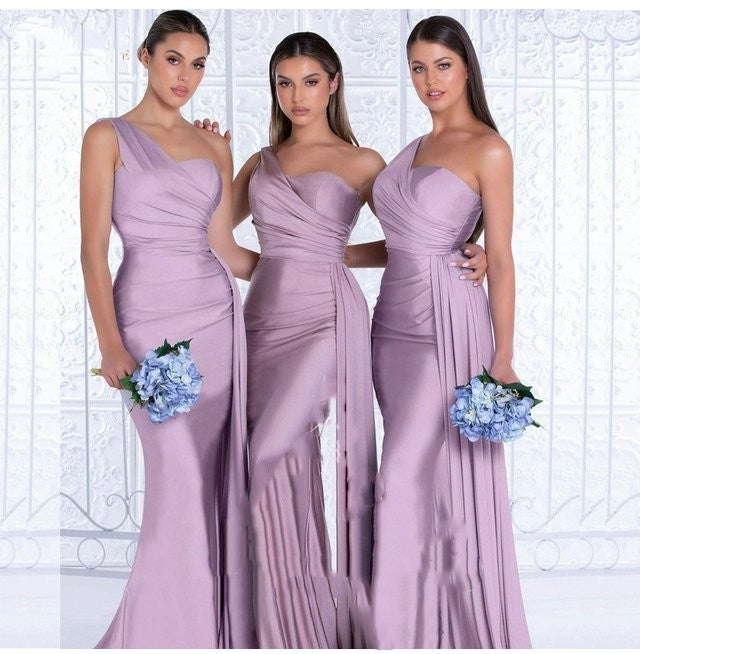 One-Shoulder Mermaid Gown - view 7