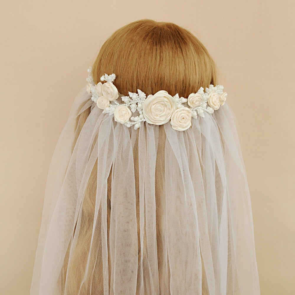 Bridal Veil Double-layer Wedding Flower - view 2