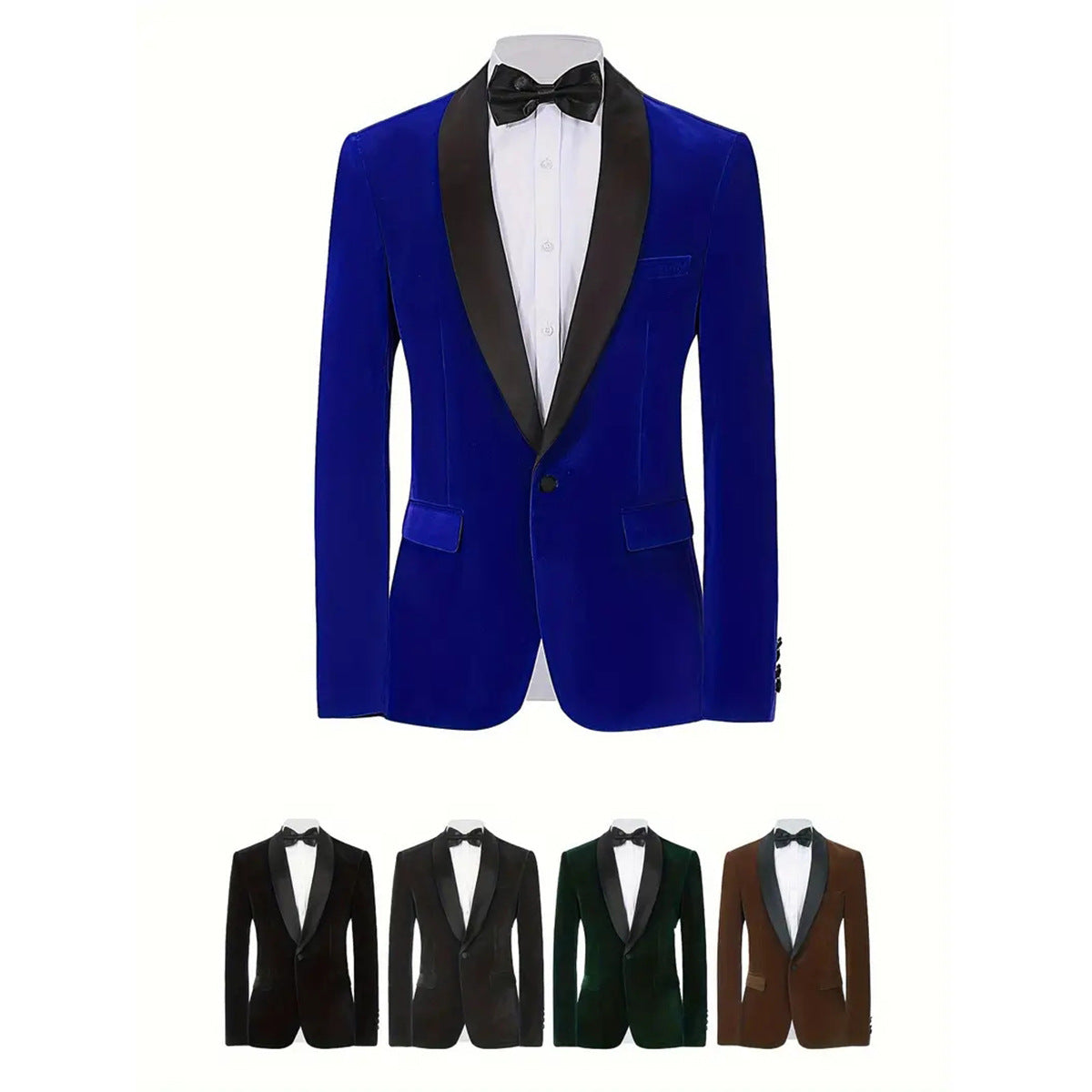 Men's Velvet Wedding Blazer - view 2