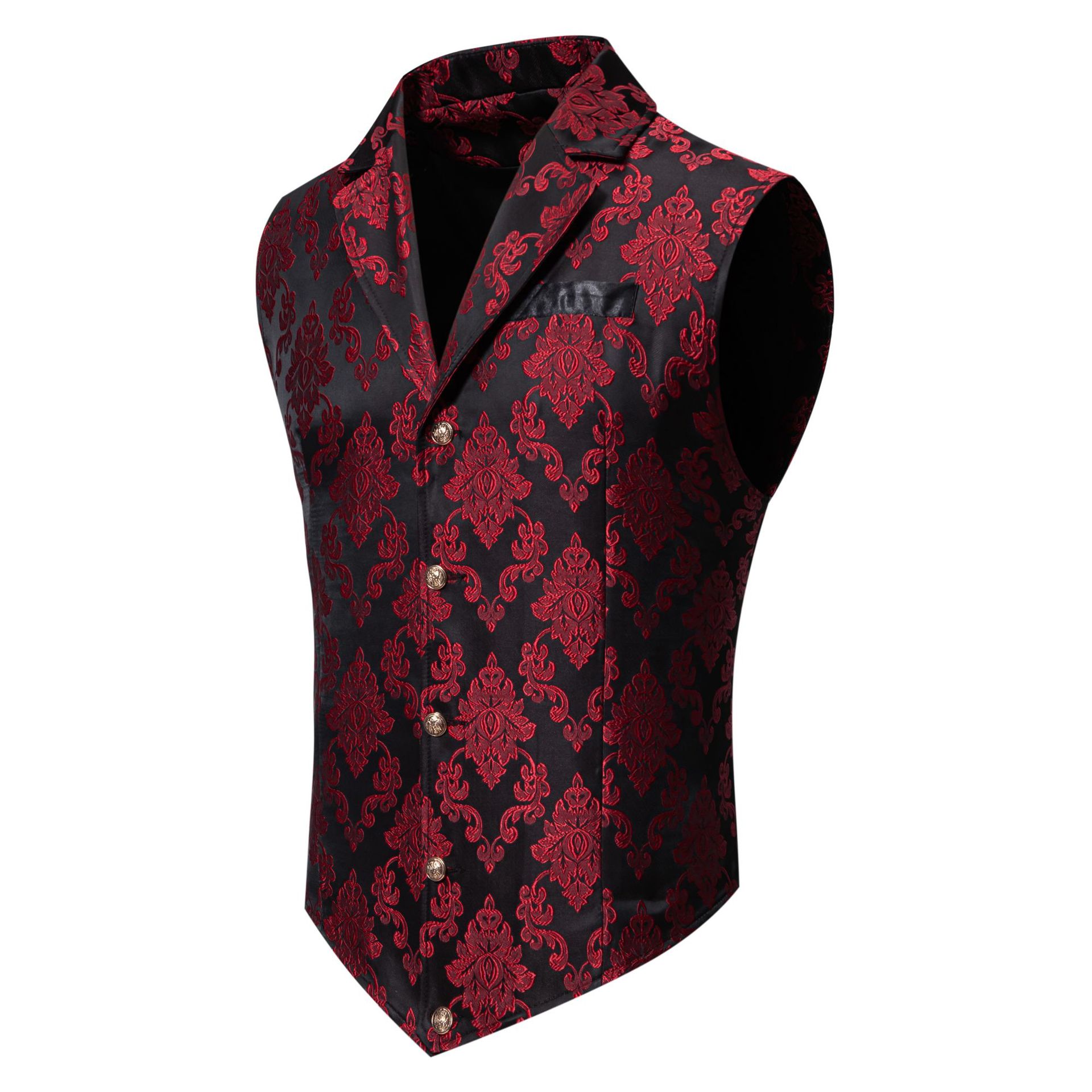 Men's Jacquard Single-breasted Suit Vest - view 7