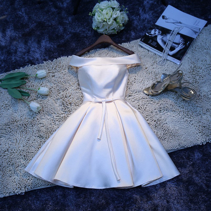 Short Sleeve Ball Gown Bridesmaid Dress - view 7