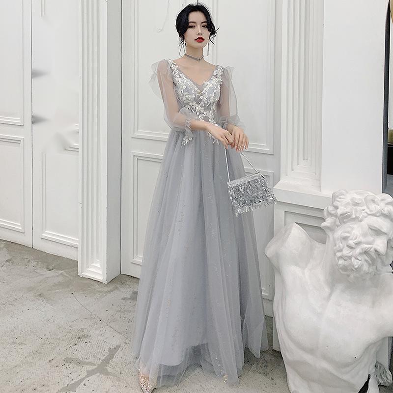 V-Neck Bridesmaid Dress - view 3