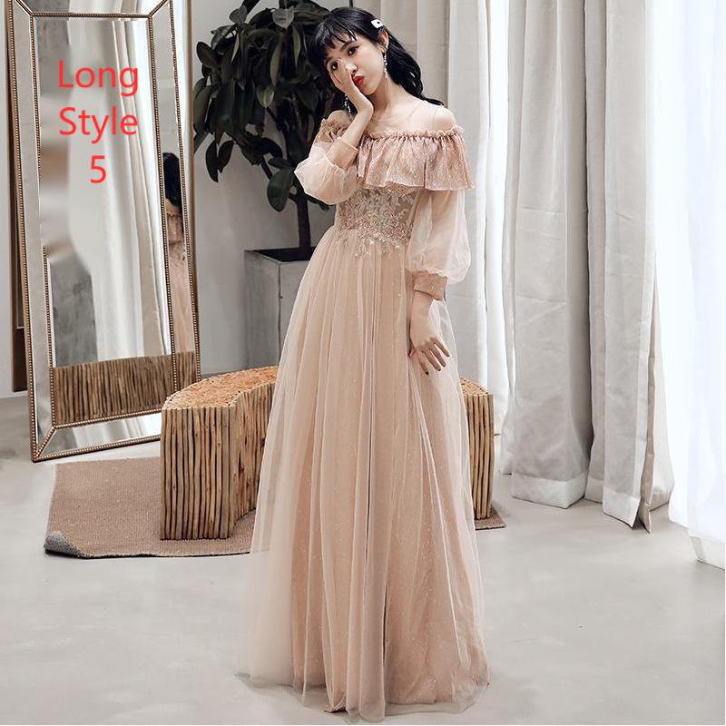 Champagne Bridesmaid Dress - view 5