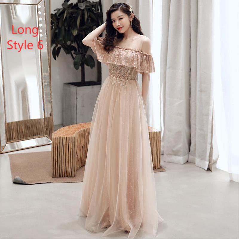 Champagne Bridesmaid Dress - view 6