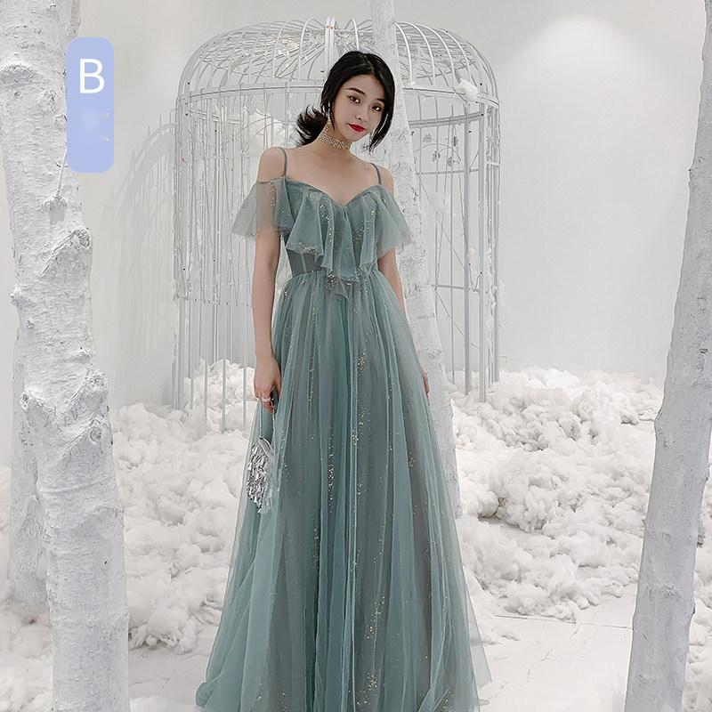 One-Shoulder Sequin A-Line Bridesmaid Dress - view 2