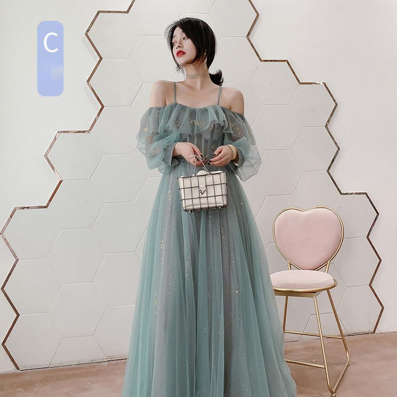 One-Shoulder Sequin A-Line Bridesmaid Dress - view 3