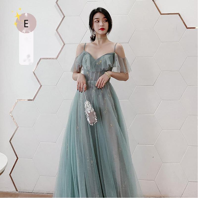 One-Shoulder Sequin A-Line Bridesmaid Dress - view 5