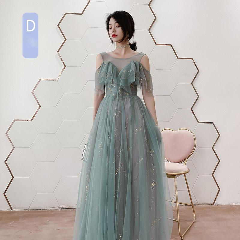 One-Shoulder Sequin A-Line Bridesmaid Dress - view 4