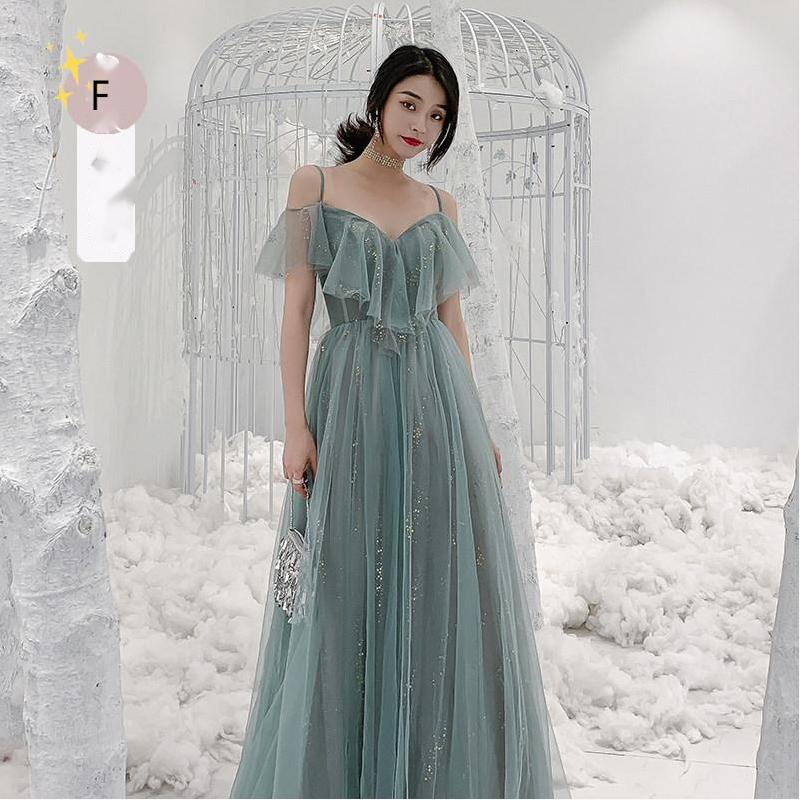 One-Shoulder Sequin A-Line Bridesmaid Dress - view 6