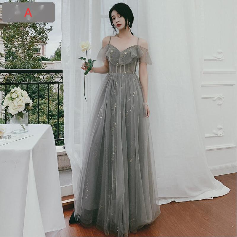 One-Shoulder Sequin A-Line Bridesmaid Dress - view 9