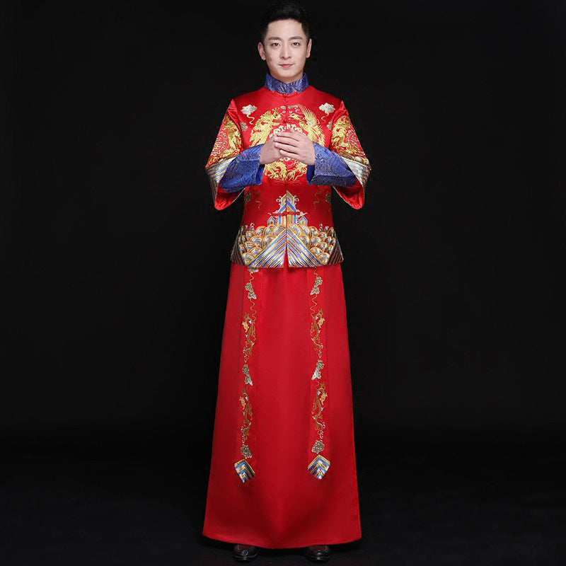 Women's Embroidered Phoenix Chinese Wedding Qun Kwa Outfit - view 4