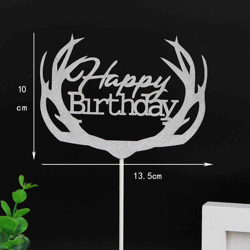 Antler Cake Topper - view 2