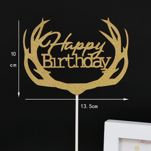 Antler Cake Topper - view 1