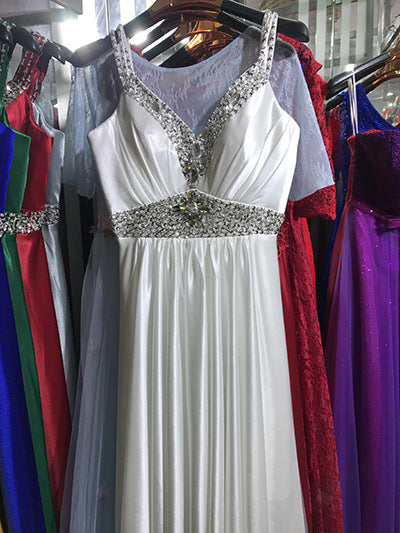 A-Line Sleeveless Evening Dress - view 1