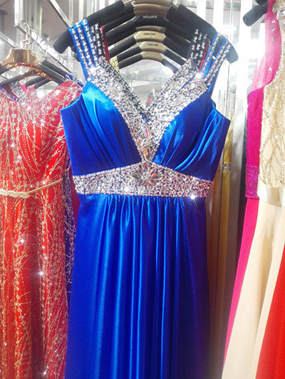 A-Line Sleeveless Evening Dress - view 3