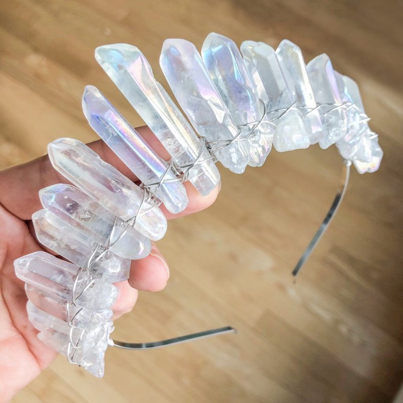 Crystal Crown Bridal Headband - view 2