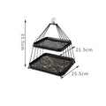 Two-Tier Metal Wedding Dessert Stand - view 1