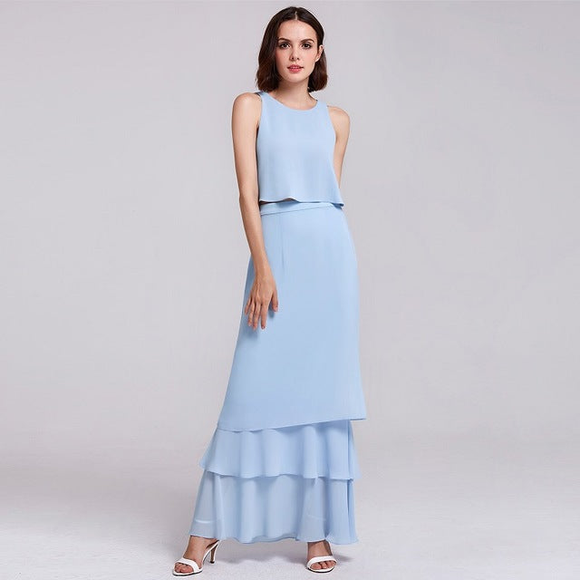 Mesh Bridesmaid Dress - view 6