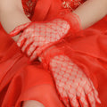 Lace Mesh Bridal Gloves - view 1