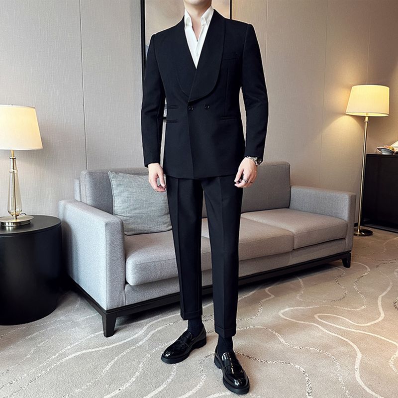 Men's Double-breasted Casual Suit - view 2