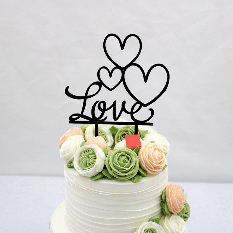 LOVE Acrylic Cake Topper - view 2