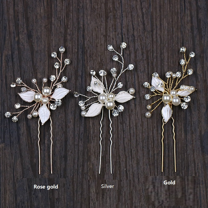 Handmade Leaf Bridal Hairpin