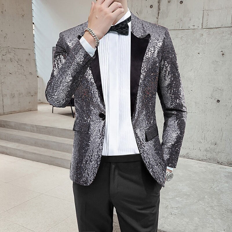 Men's Sequin Suit Jacket - view 2