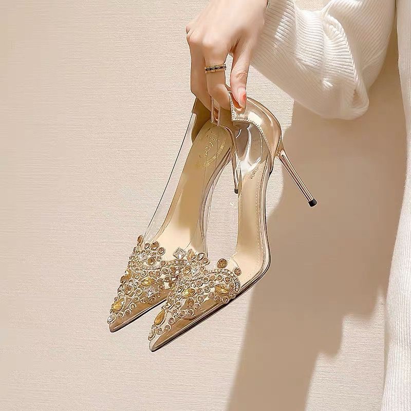 Rhinestone Wedding Heels - view 4
