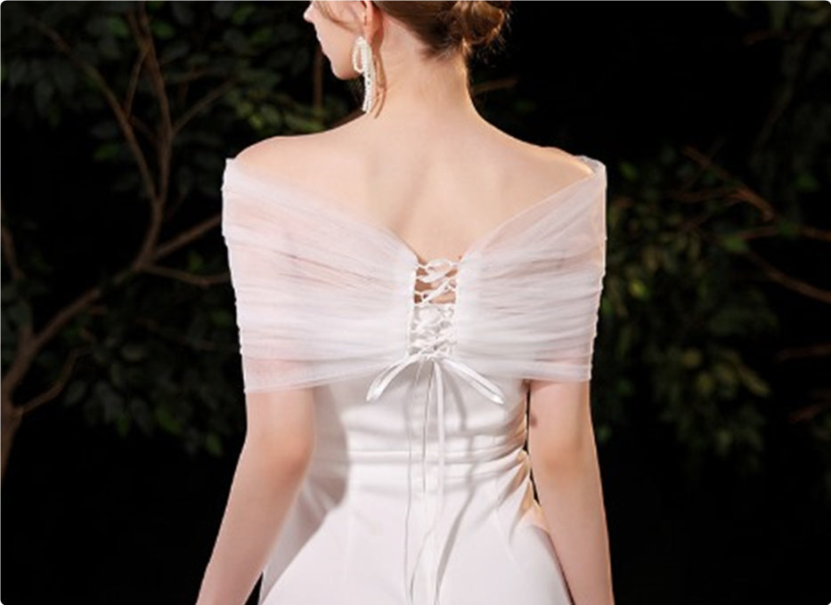 Mesh Wedding Dress - view 6