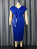Blue Bodycon Party Dress
