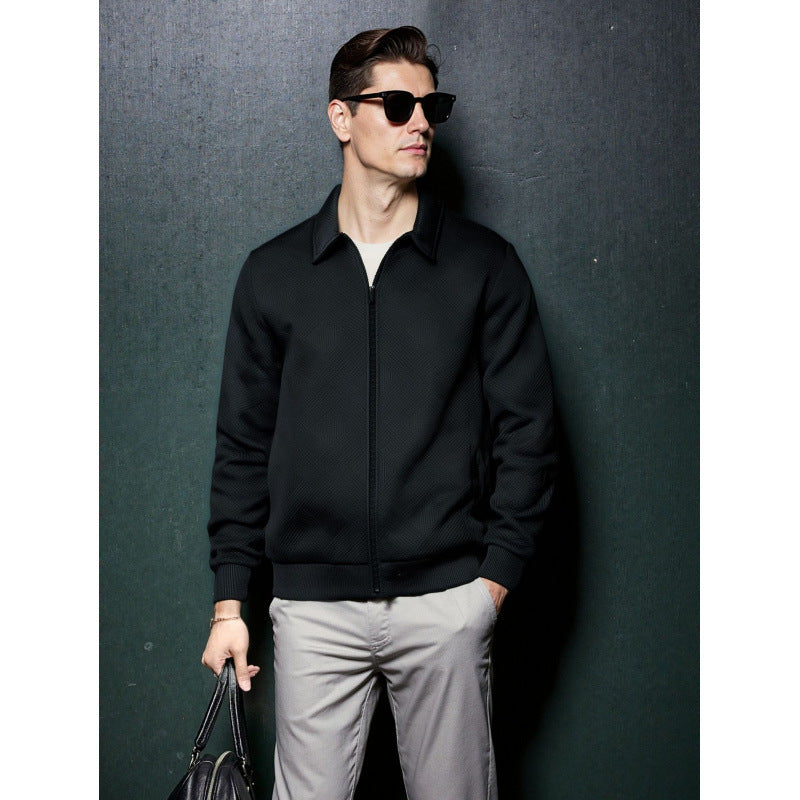 Men's Knitted Zip-up Jacket - view 2