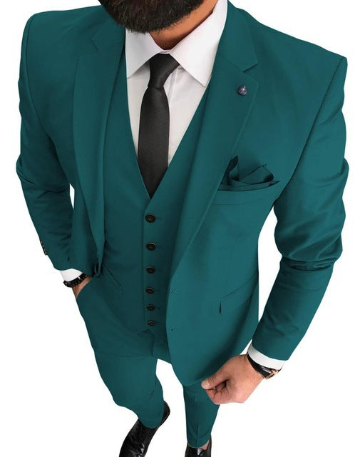 Business Casual Men's Three-piece Suit - view 3