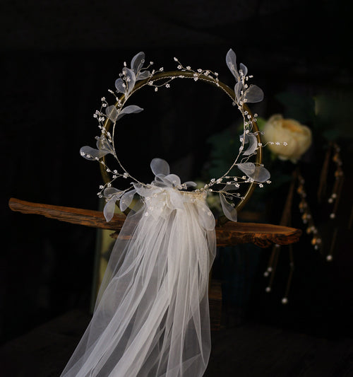 Bridal Wreath Veil Wedding Accessory