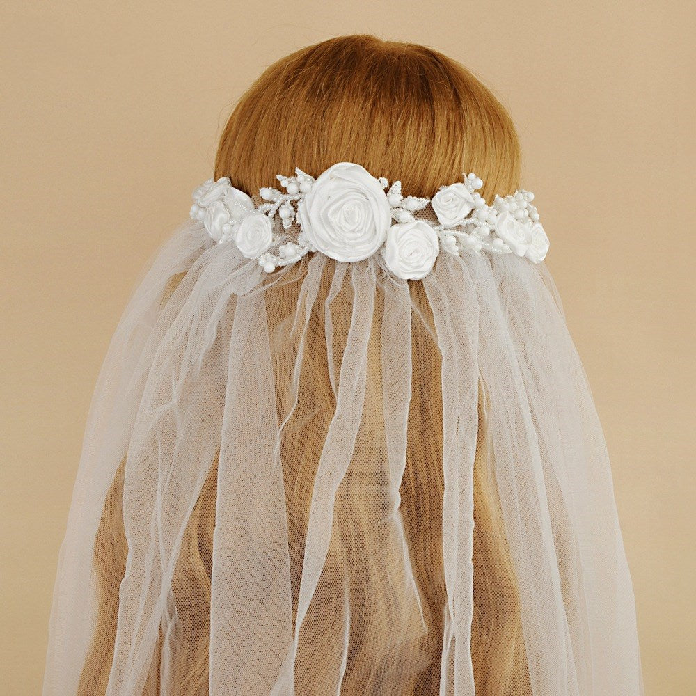 Bridal Veil Double-layer Wedding Flower - view 3