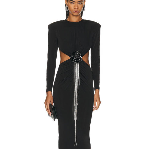 Black Cutout Gown