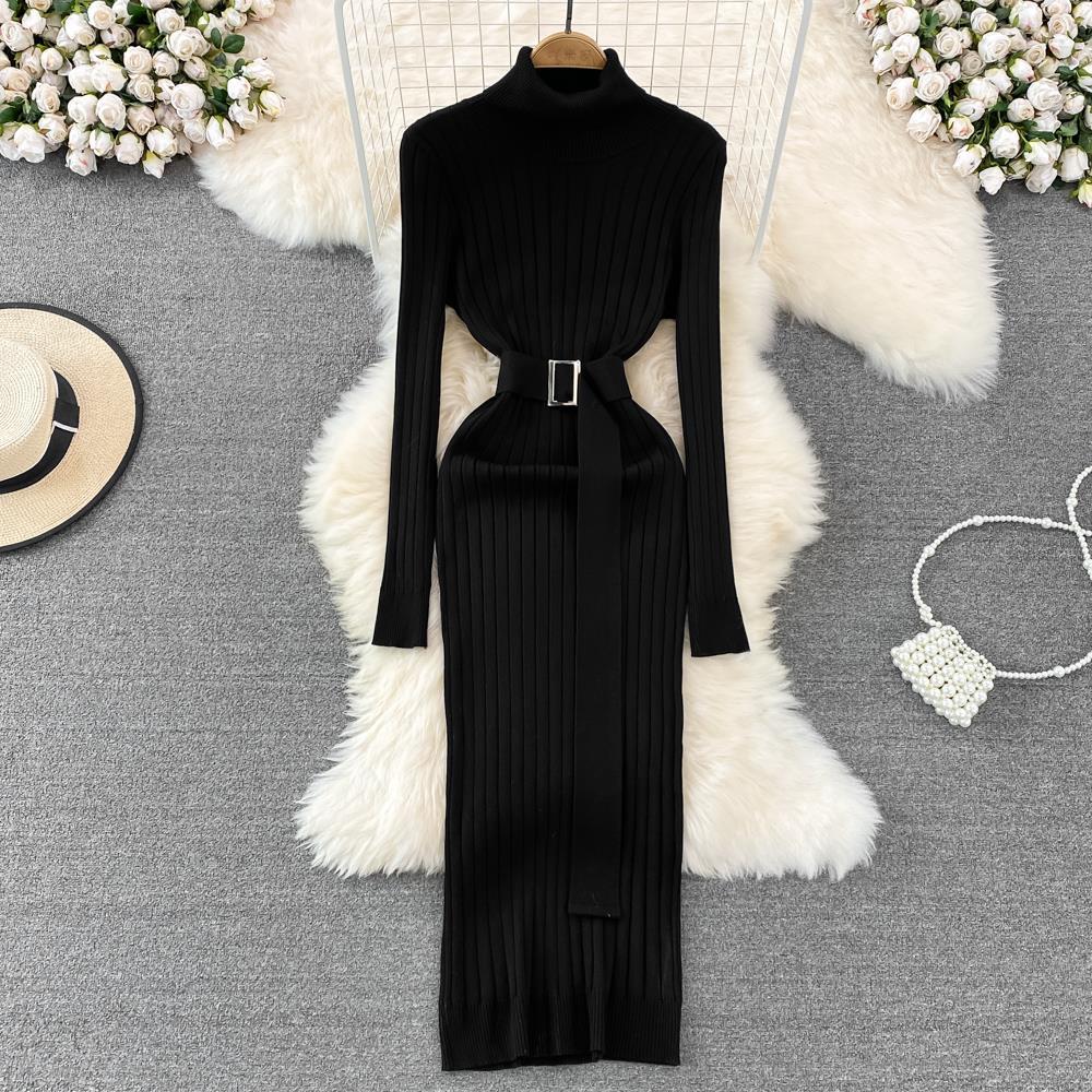 Knit Belted Sweater Dress - view 7