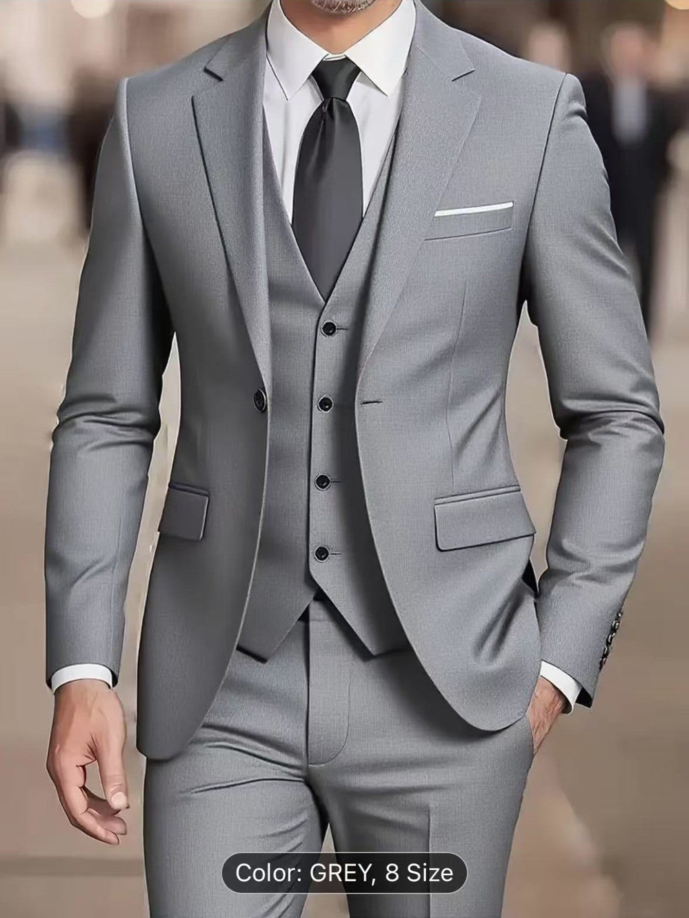 Men's Three-piece Wedding Suit Set - view 3