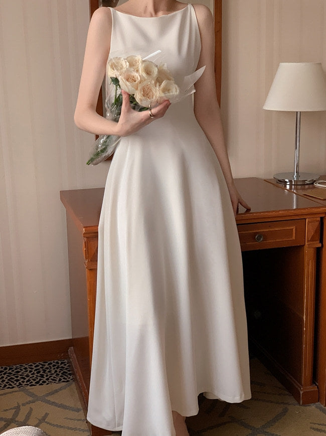 Sleeveless A-Line Gown - view 2