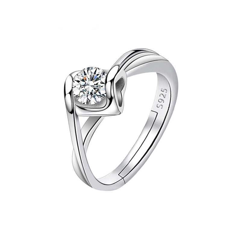 Crystal Wedding Ring - view 3