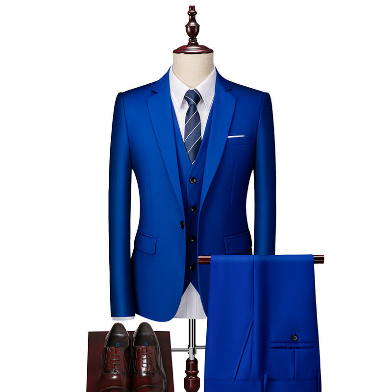 Business Casual Men's Three-piece Groom Suit - view 4