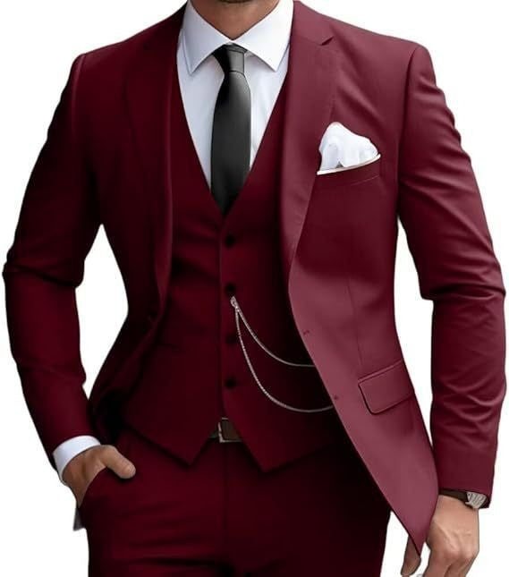 Men's Slim-Fit Luxury Suit - view 4