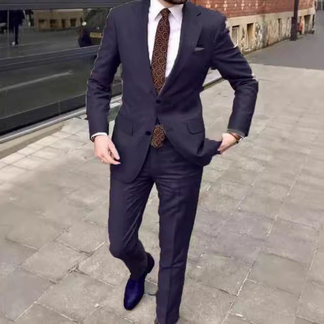 Men's Two-Button Business Suit - view 5